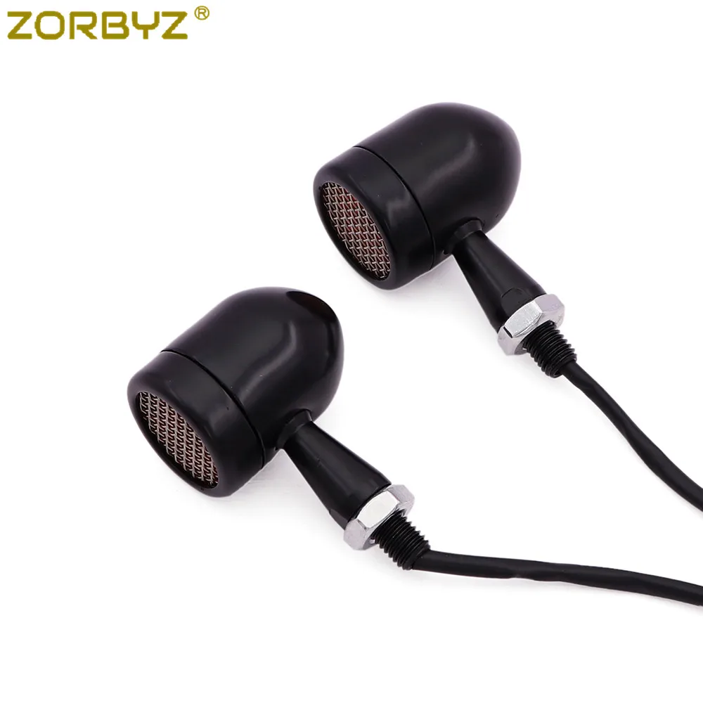 ZORBYZ Ретро мотоциклетсветильник черный светодиодный индикатор сигнала поворота