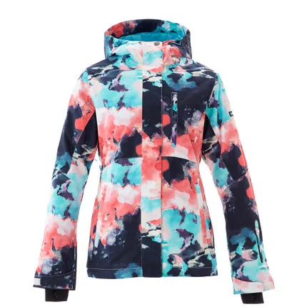 Женская ветрозащитная куртка с капюшоном GSOU теплая для катания на лыжах и