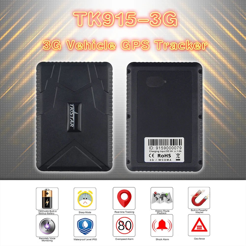 Локатор для слежения за автомобилем TK915 3G WCDMA автомобильный GPS трекер