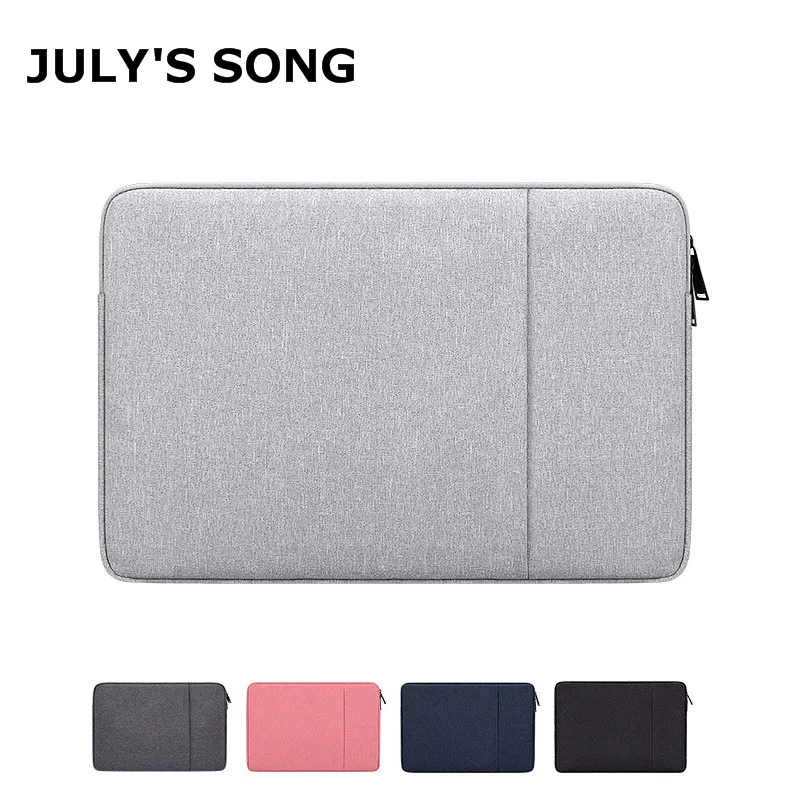 

JULY'S SONG Travel Laptop Sleeve Case For Macbook 14.1'' Plus Velvet Laptop Bag Waterproof iPad Protective Cover
