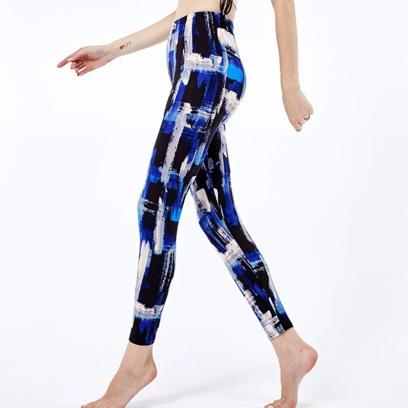2020 профессиональные спортивные Леггинсы для бега фитнеса с цветочным принтом