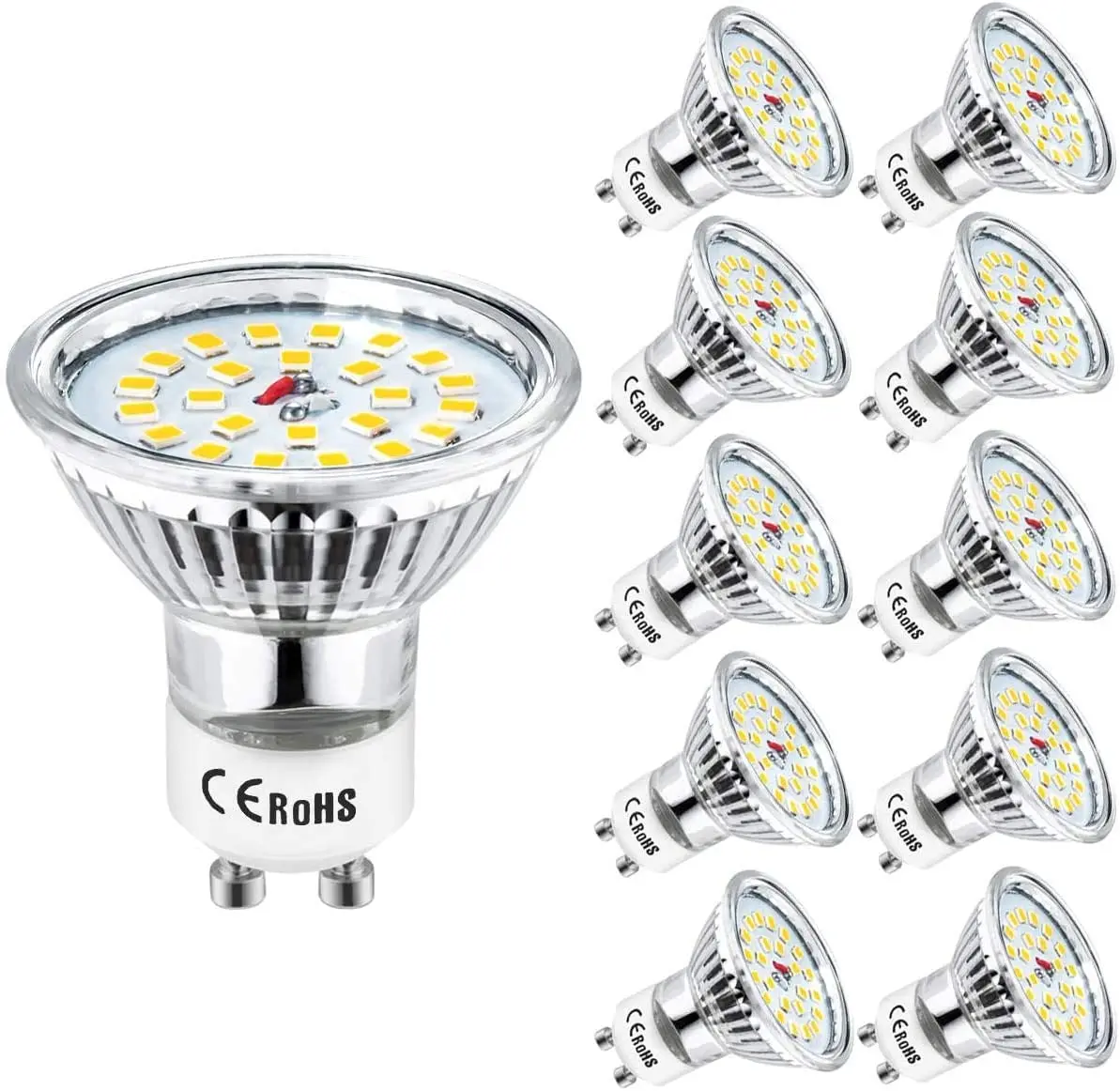 GU10 светодиодный лампы трек светильник ing галогенная лампа 6 Вт эквивалент 60