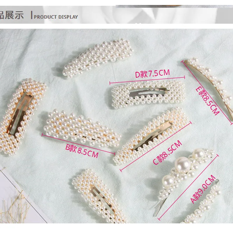 Набор милых заколок для волос с жемчугом женщин и девушек заколка заколка-Пряжка
