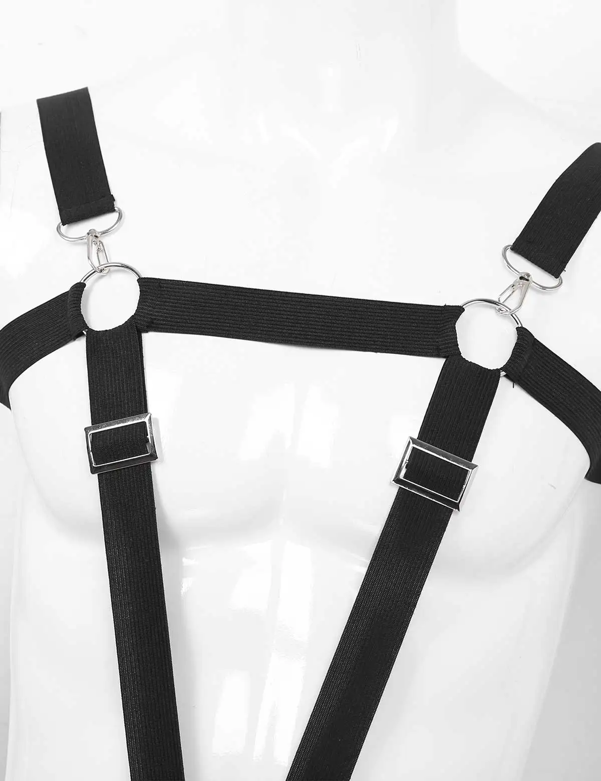 Мужское нижнее белье Эластичные подтяжки с металлическим кольцом для петуха