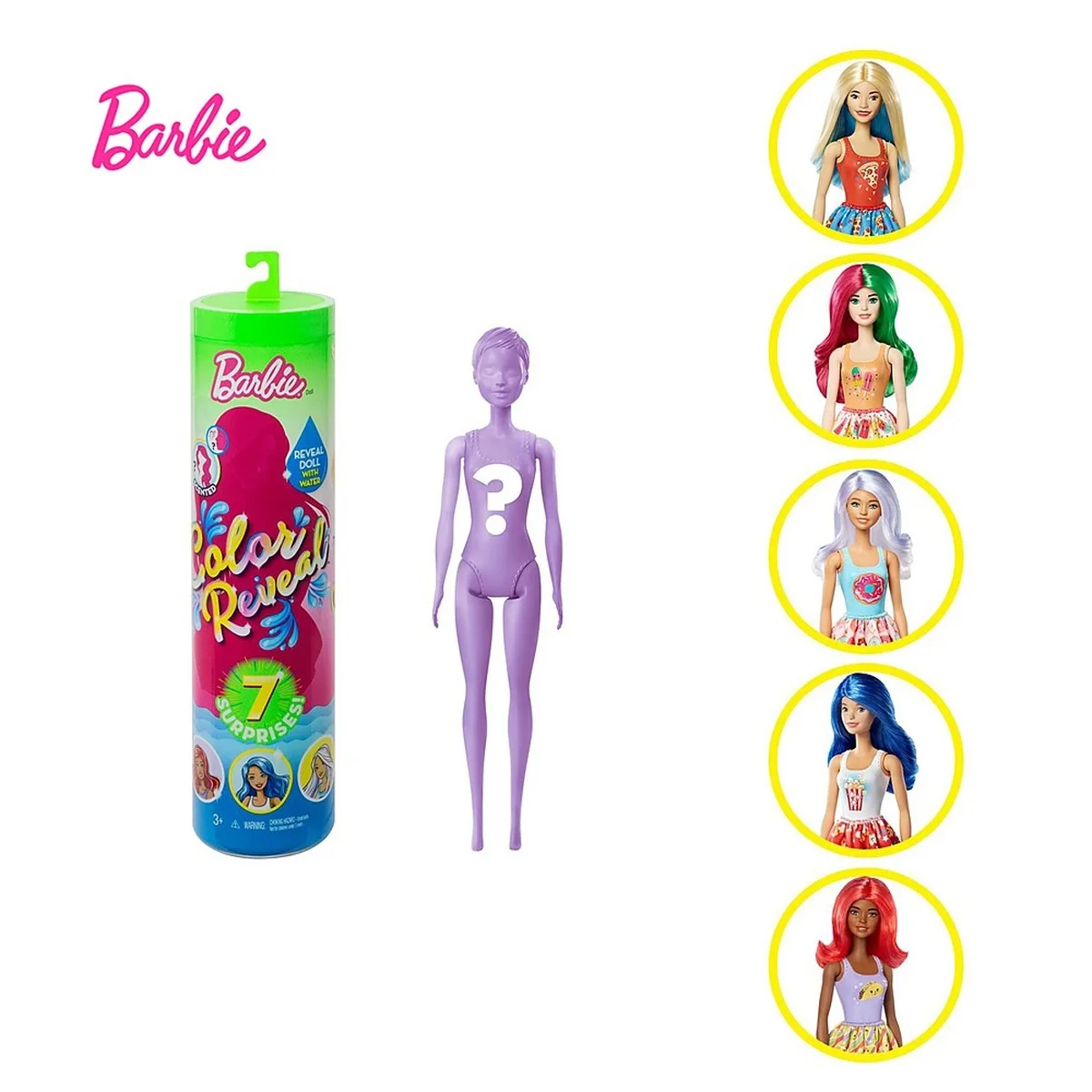 Кукла Барби Цвет раскрыть для гурманов тематические кукла Температура