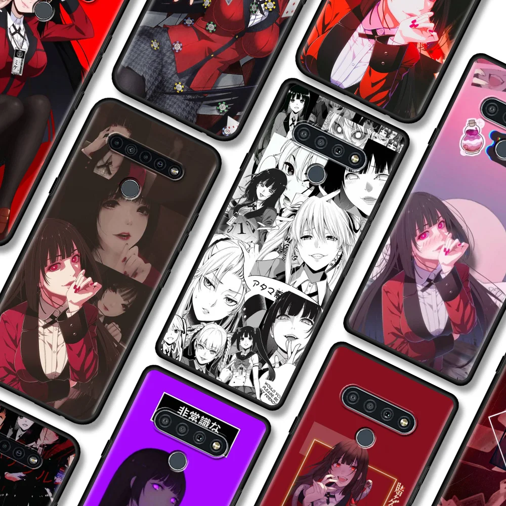 

Black Case For LG K92 K71 K61 K52 K50s K42 K41 K40 s G8 G7 Thinq G6 Soft Silicone Fundas Smartphone Coque Anime Kakegurui Jabami