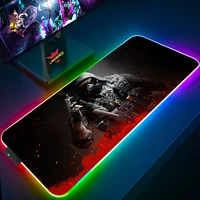computer luminous pad rgb gaming mousepad colorful large glowing usb led extended keyboard desk mat warzone gamer mouse pad