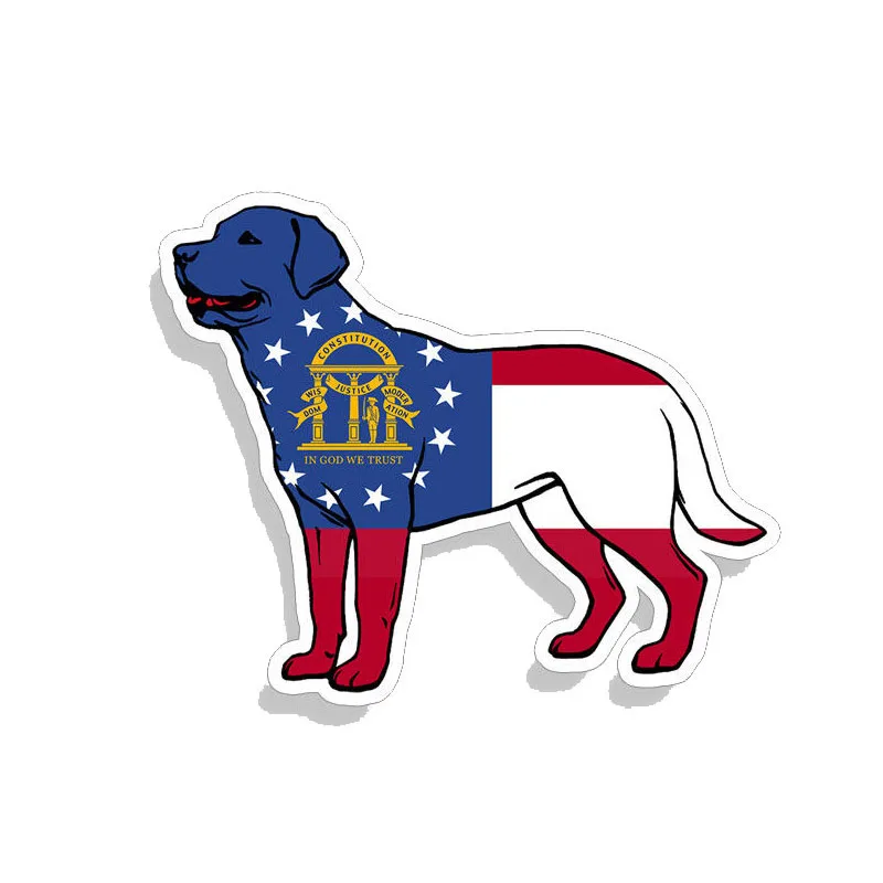 

Reflective Car Sticker Labrador Lab Dog for Car Window Bumper Laptop Uv Protection Car Decoration Protector Decal KK14*11cm