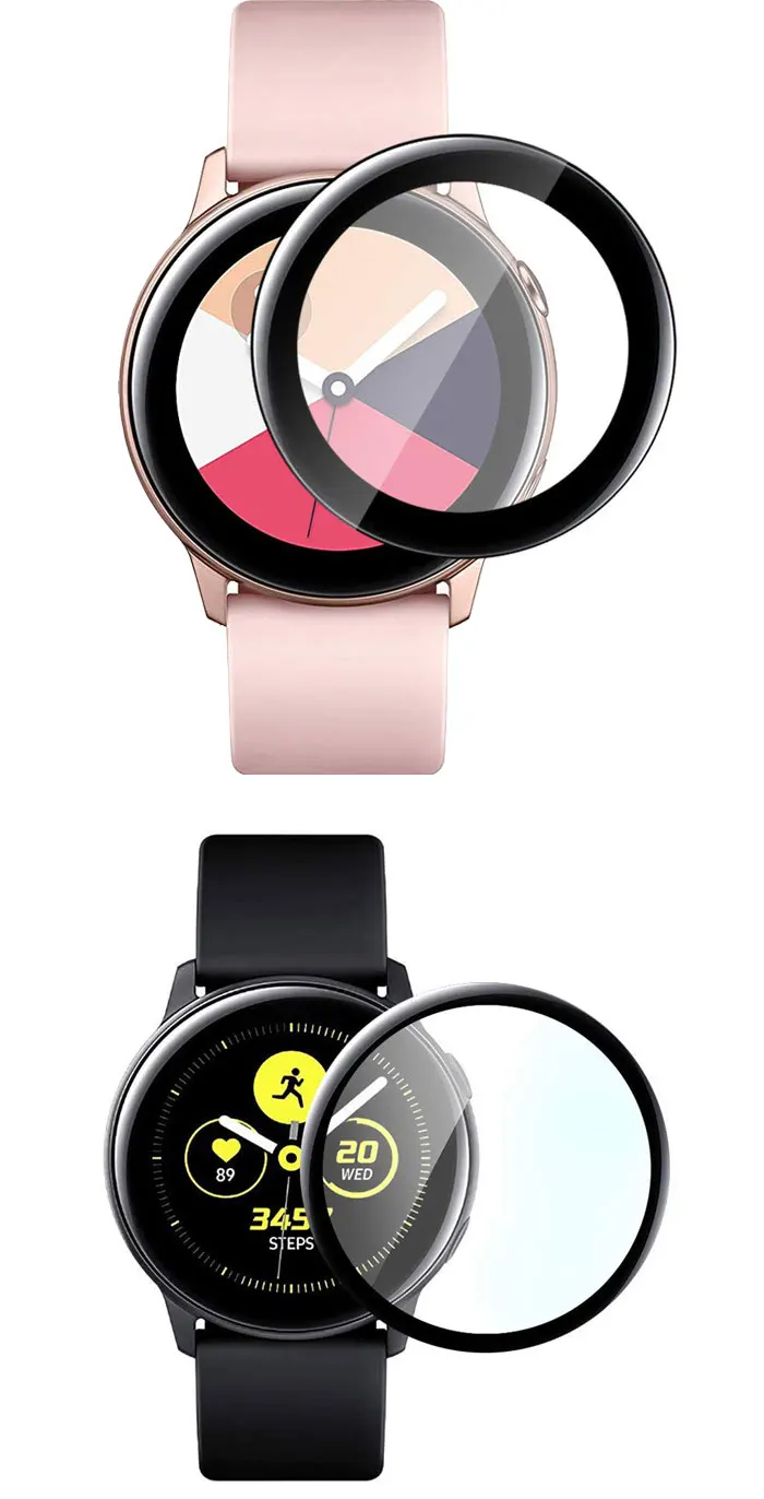 Стекло для samsung Galaxy Watch Active 2 44 мм 40 мм/46 мм/42 мм gear S3 Frontier/S2/Sport 3D HD полноэкранная защитная пленка Active2