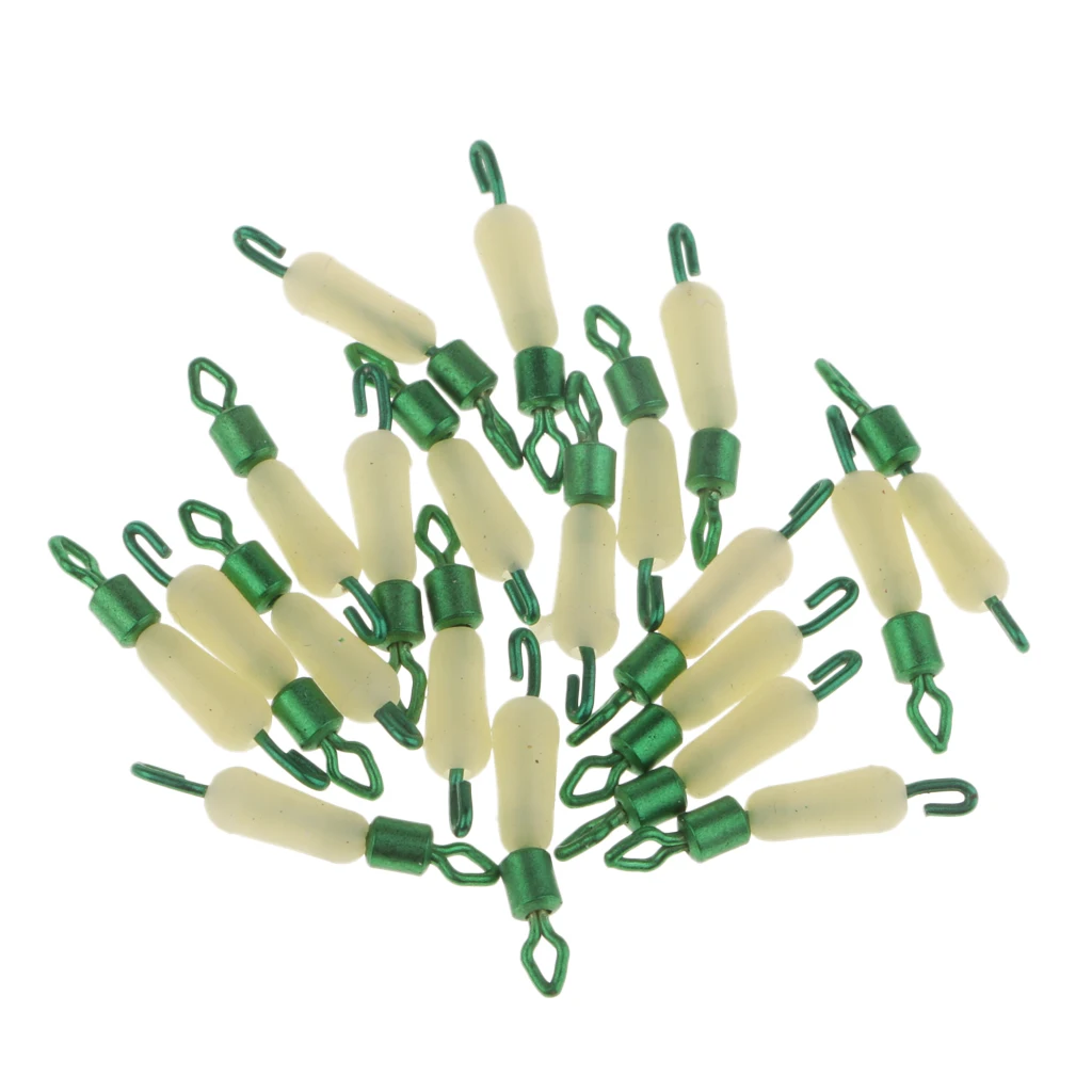 

20pcs Fishing Hook and Line Connectors Swivels Fast Sub-line Clip Ring Fishing Accessories 14/15/17mm
