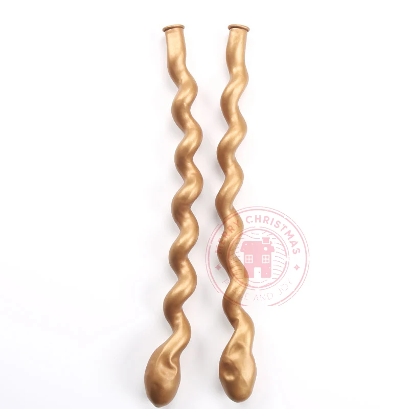 Спиральные Воздушные шары 10 шт./лот полоски латексные хромированные