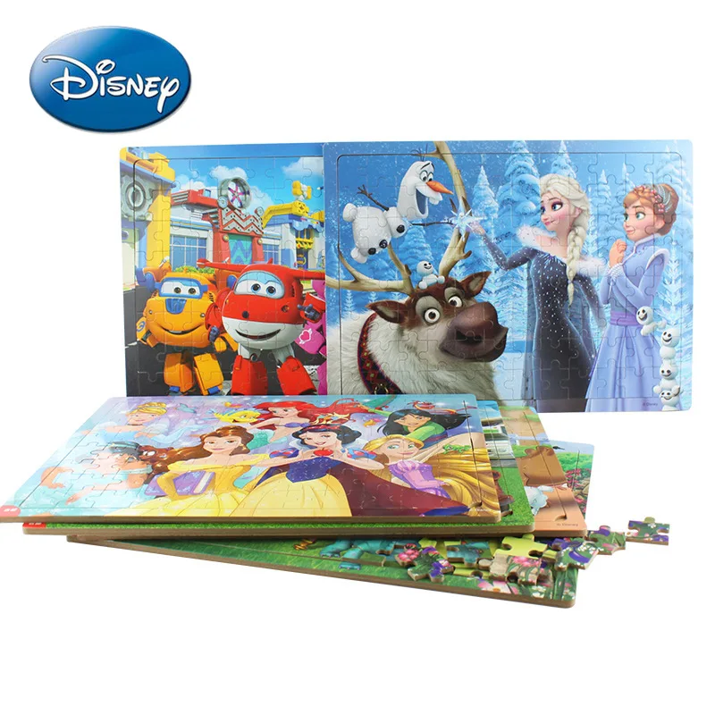 

Disney Cute Frozen Elsa Spiderman Mickey Children 96 Piece Wooden Frame Educational Baby Early Learning Educational Toys