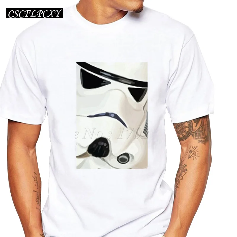 Лидер продаж новый модный дизайн Мужская футболка с ярким принтом Stormtrooper