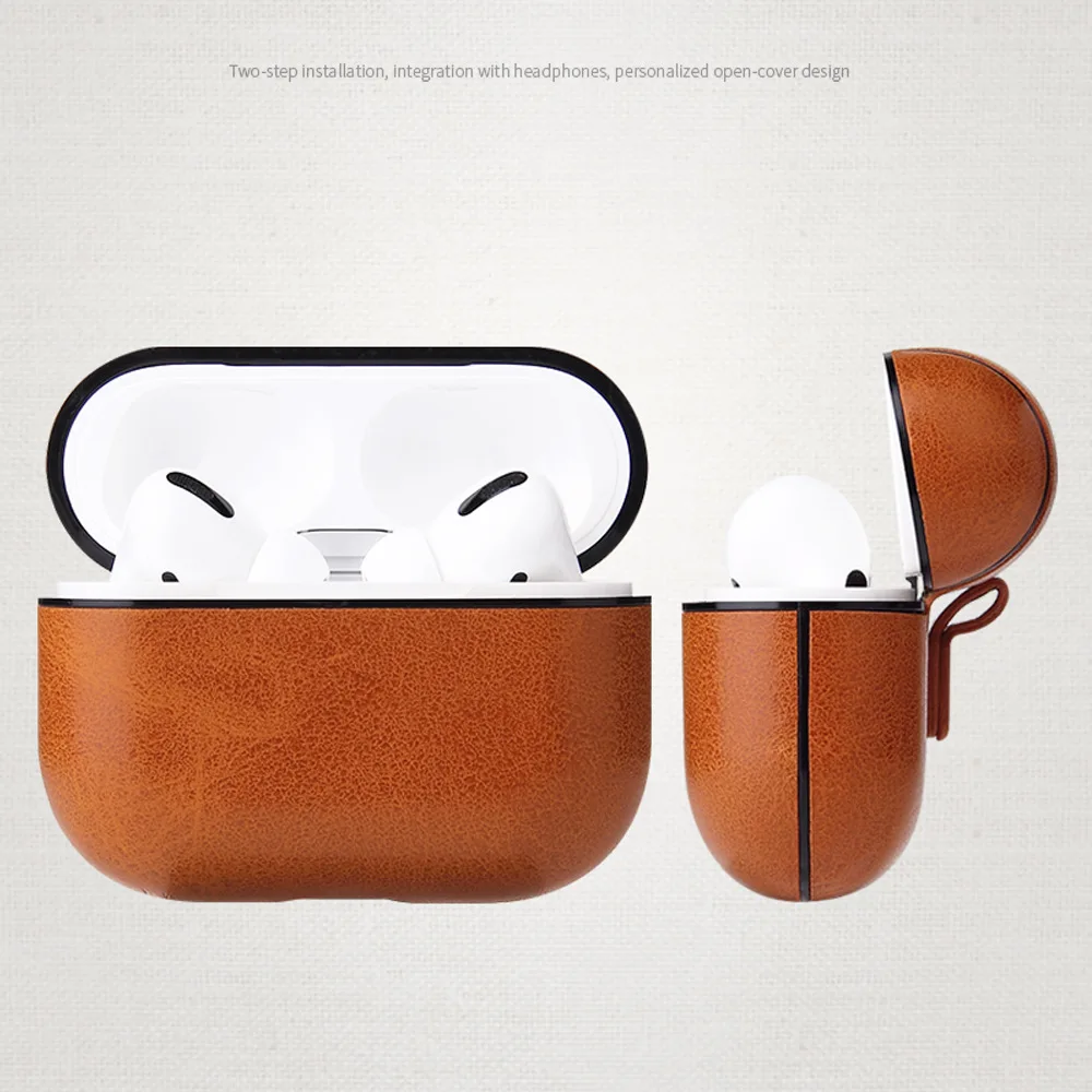 Модный Роскошный чехол для Airpods Pro кожаный наушников Apple Air Pods 3 наушники зарядное