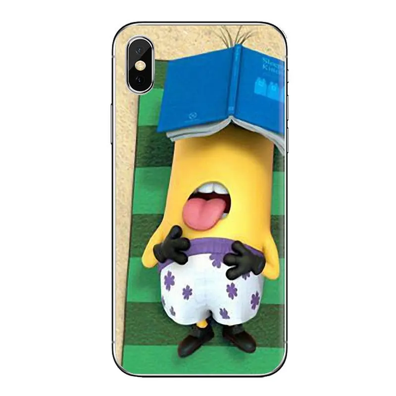 For Samsung Galaxy A3 A5 A7 A9 A8 Star A6 Plus 2018 2015 2016 2017 Cartoon Despicable Me Yellow Minions Transparent TPU Bag Case |