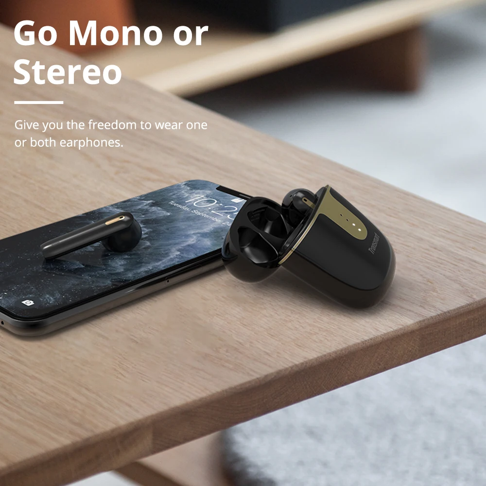 Беспроводные наушники Tronsmart Onyx Ace TWS Qualcomm AptX Bluetooth 5 0 шумоподавление 24 часа в режиме