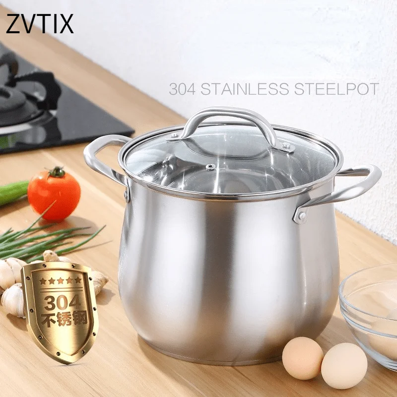 

Stainless Household Super High Double Bottom Thick Soup Cute Cooking Pot Cookware Utensils Hot Casserole Non Stick Pan Saucepan