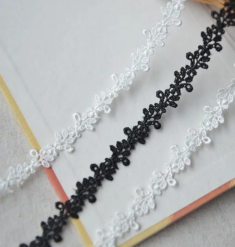 5 ярдов белая и розовая Цветочная вышивка венецианская Водорастворимая