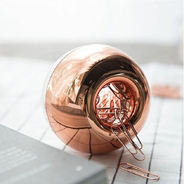 100 бумажных зажимов в розовом золоте с магнитным зажимом держатель для из