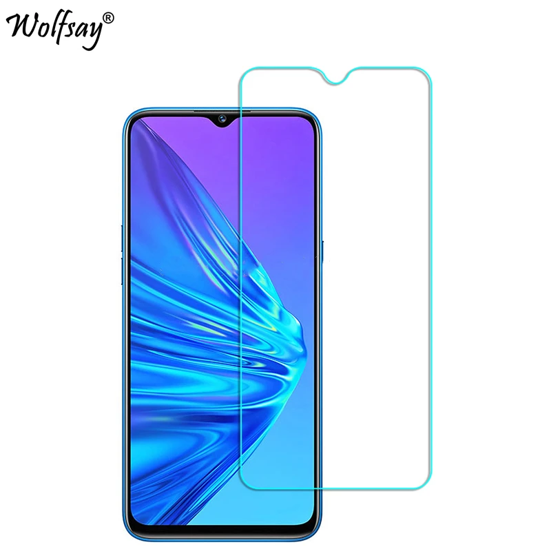 2 piezas para vidrio templado Oppo Realme 5 Protector de pantalla 9H vidrio Protector para Oppo Realme 5 pel&iacute;cula de tel&eacute;fono para OPPO Realme C3 Glass-0