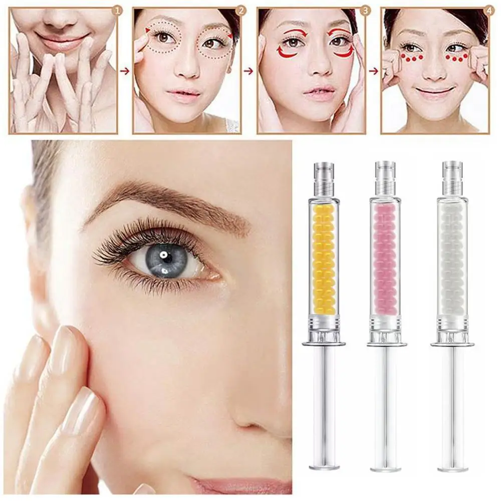 2 минуты мгновенный лифтинг жидкий насос вода свет иглы крем для глаз Анти