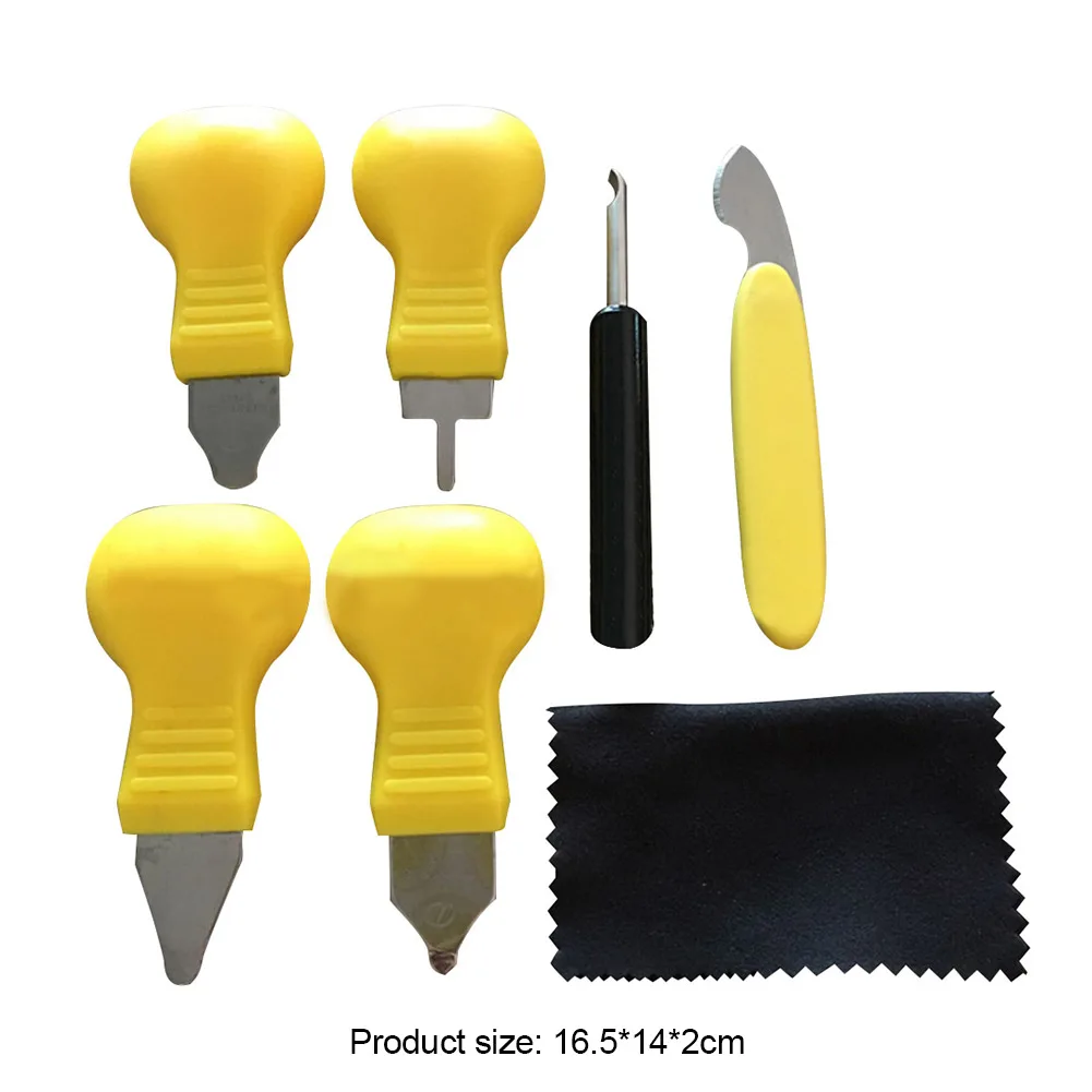 

7pcs Watch Case Opener Knife Repair Tools Kit Portable Battery Change Watches Back Cover Remover Accessories for Watchmaker