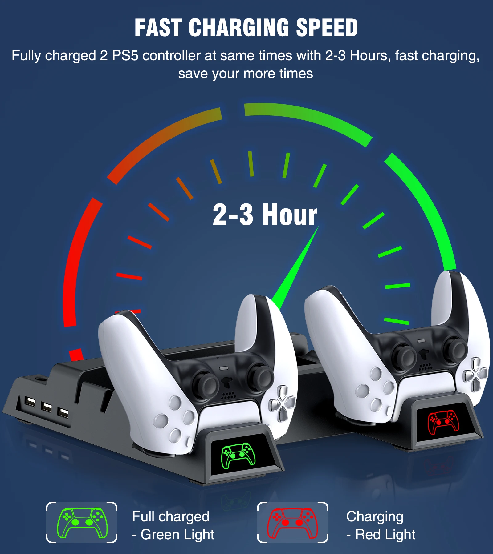 for ps5 accessories vertical cooling fan stand for ps5 dual controller charger fast led charging station for sony playstation 5 free global shipping