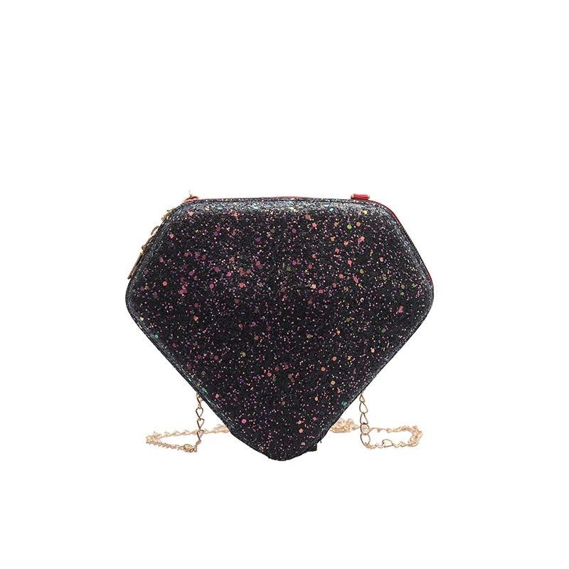 

Cute Women Sequins Small Diamond Bag Shoulder Handbags Phone Money Pouch Chain Crossbody Bags for Women Bolsa Feminina