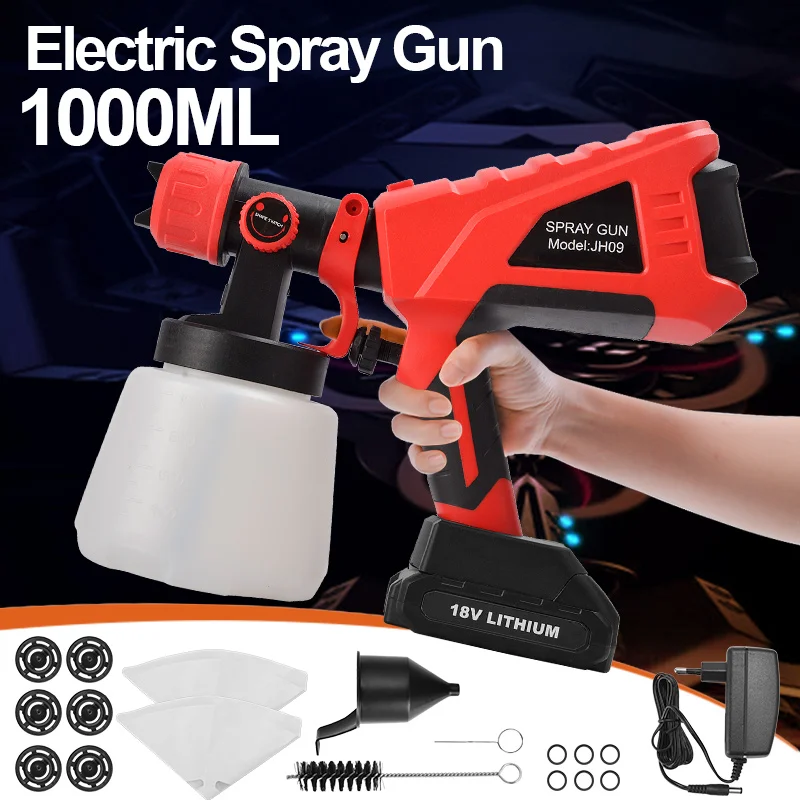 Пистолет распылитель Электрический 600 Вт 18 в 1000 мл|Пистолеты-распылители| |