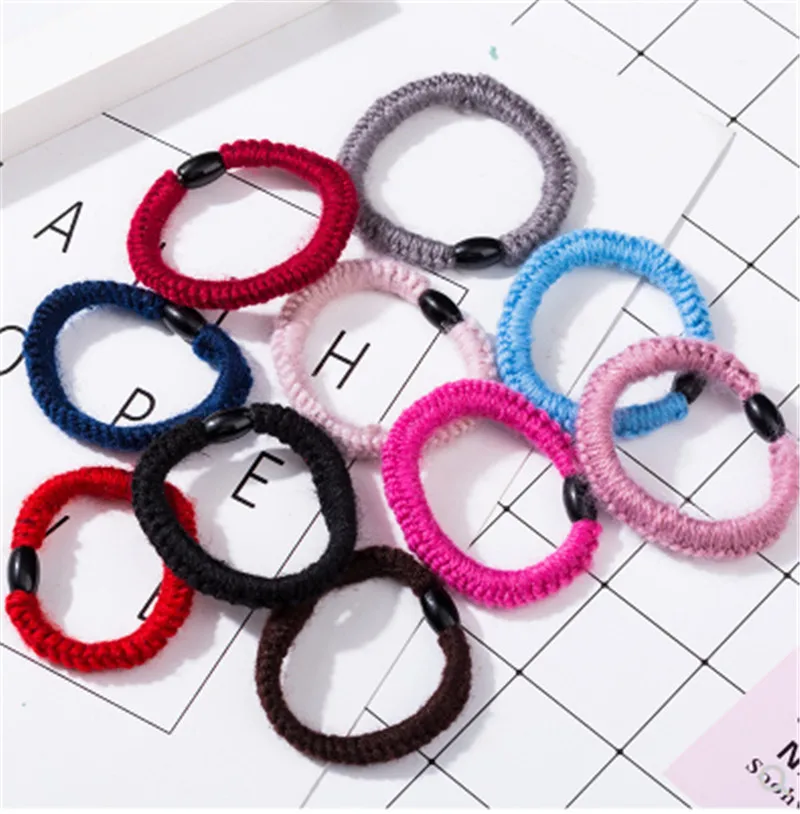 10 высокоэластичных резинок для волос Женская резинка зажим конского хвоста