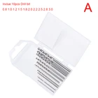 10 шт.компл. с винтами для сверления 0,8-3,0 мм, металлическое ручное сверло, оборудование для уф смолы, инструменты для изготовления форм и ювелирных изделий ручной работы