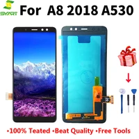 5 6 lcd display for samsung a8 2018 a530 a530fds lcd display touch screen digitizer assembly replacement free tools for a530