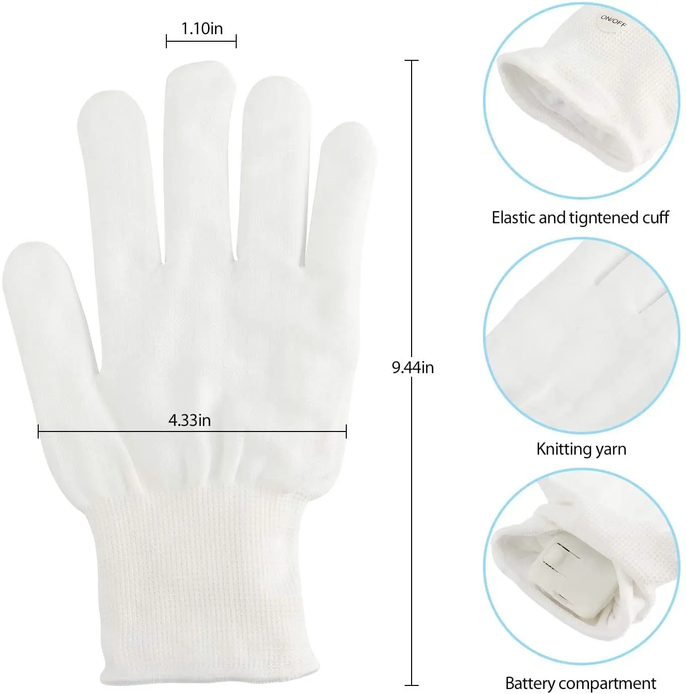 Перчатки со светодиодный светильник кой светящиеся 1 пара | Дом и сад