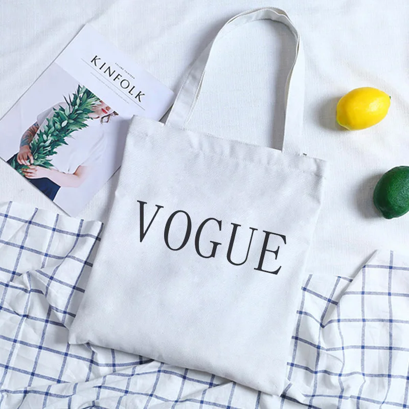 Новые полочки с надписью VOGUE женские вместительные холщовые сумки через плечо