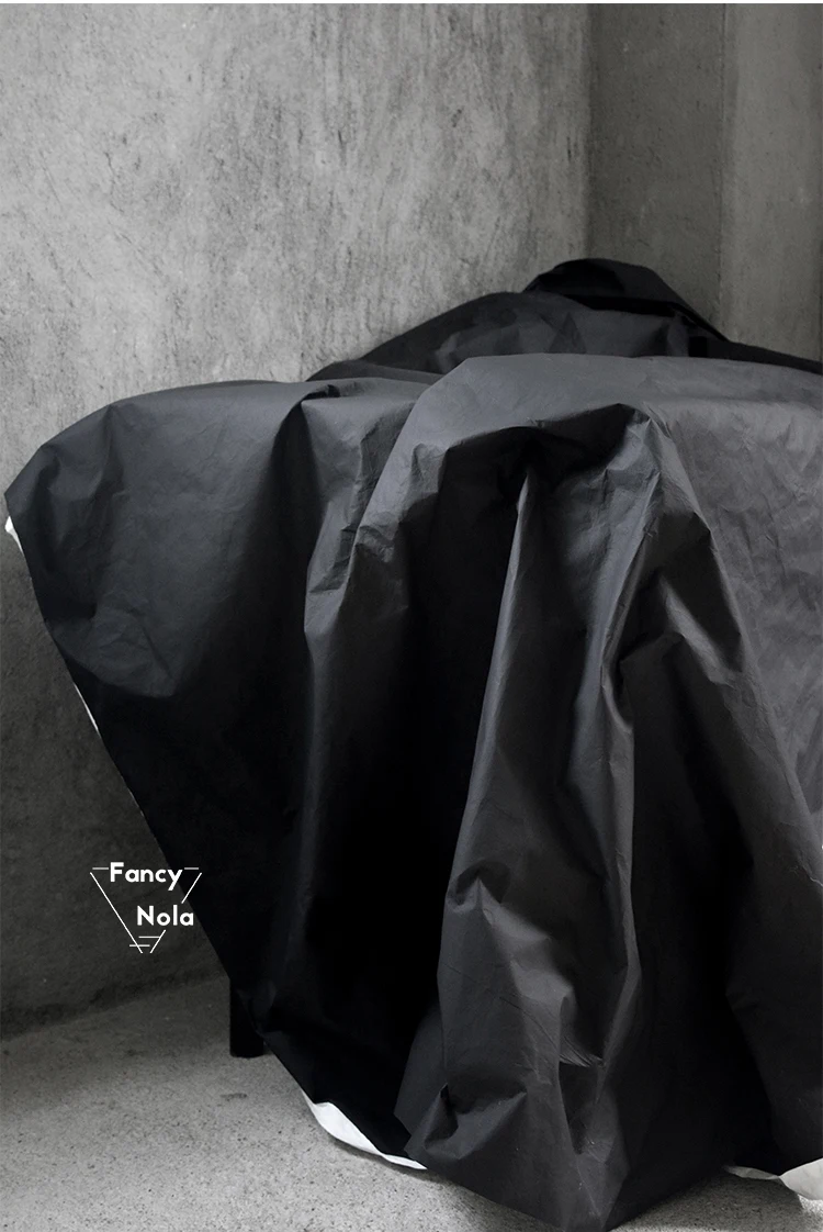 Устойчивая к разрывам матовая черная моющаяся бумажная ткань модная