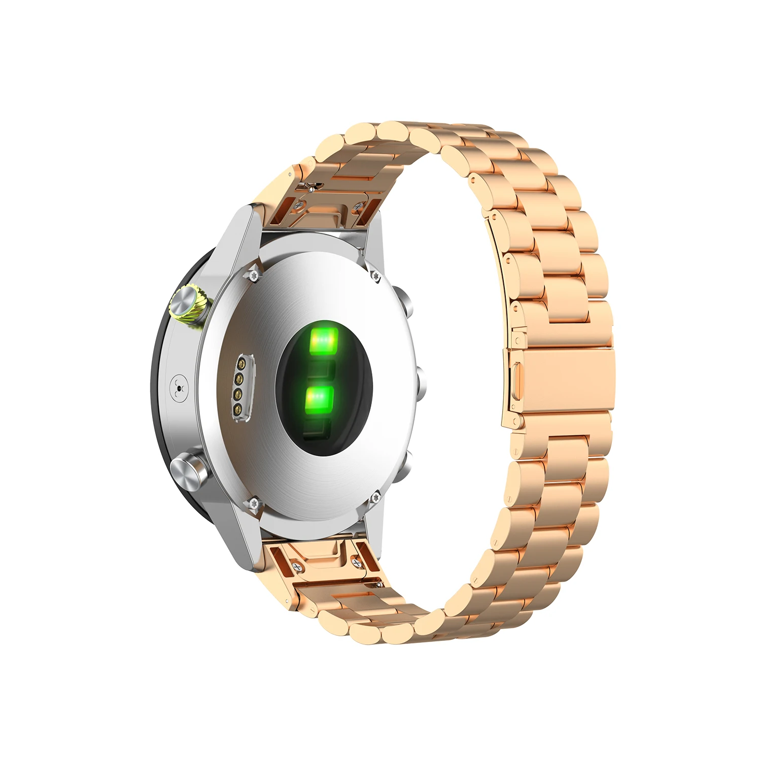 Подходит для Garmin MARQ серии/Fenix6/6X/6S/5/5X/5S Нержавеющая сталь три лодочки с ремешком