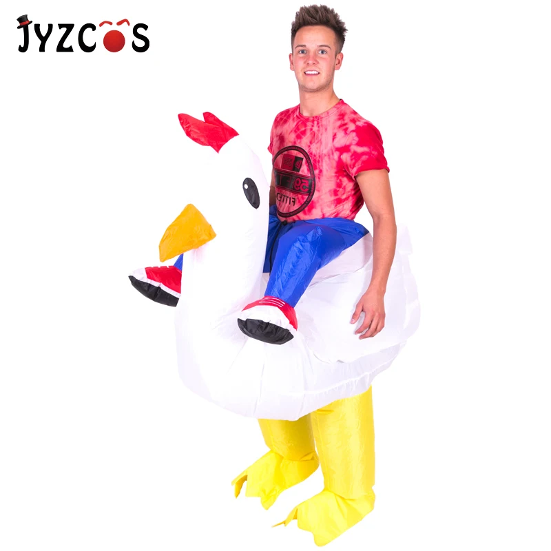 JYZCOS Надувной Костюм Цыпленка Пурим Хэллоуин костюмы для женщин мужчин Петух