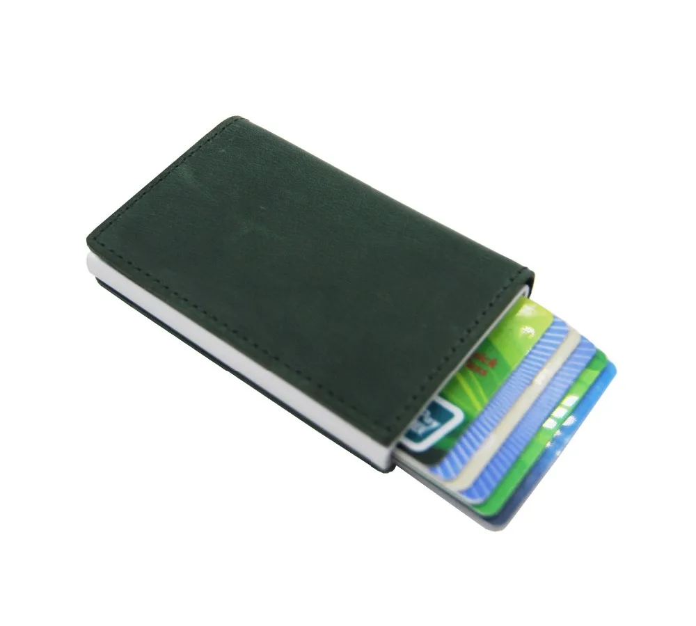 Чехол Кошелек для кредитных карт из натуральной бычьей кожи с Rfid