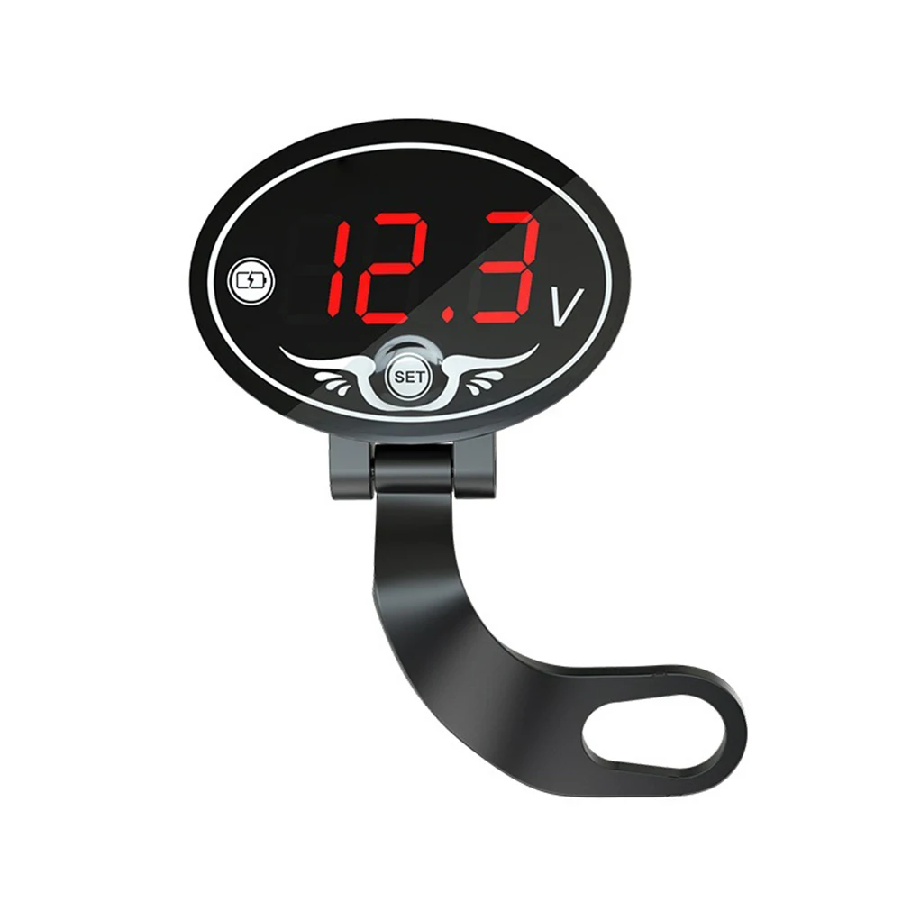Автомобильный светодиодный цифровой вольтметр индикатор напряжения тестер