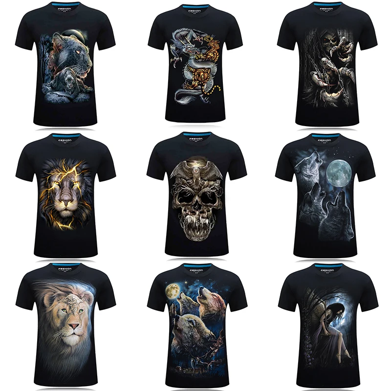 

3D Printed t-shirt Harajuku Streetwear T shirts Funny Animal Men For Women Short Sleeve Summer Male Clothes Ropa Hombre