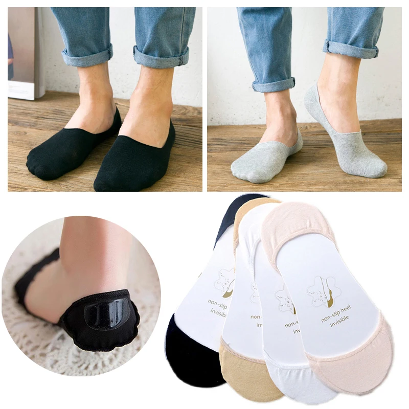 

3/5Pair Women's Cotton Invisible No Show Socks Non-slip Summer Solid Color Short Socks Fashion Female Ladies Ankle Boat Socks