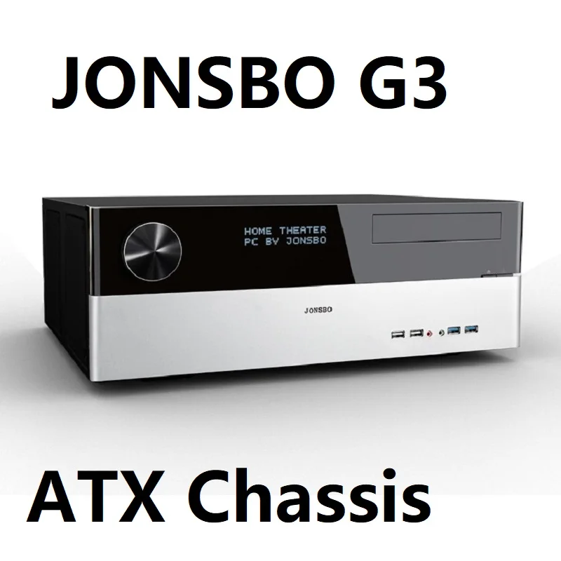 Jonsbo G3 HTPC однотонная горизонтальный для домашний кинотеатр на основе персонального компьютера чехол usb3.0 Серебряный рабочего корпуса компьютера