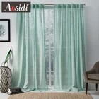 Тюлевые занавески из льна, для гостиной, прозрачные Занавески для окна, занавески для спальни, сельского дома, портьеры из измельченной вуали