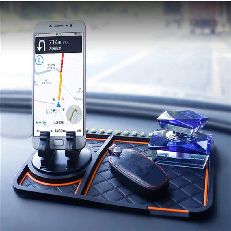 Автомобильный Противоскользящий коврик подставка под углом 360 градусов для