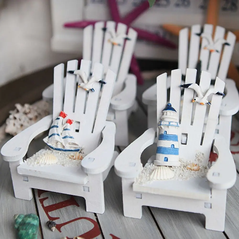 Креативные фигурки стульев с парусником деревянное кресло сосновые ремесла маяк