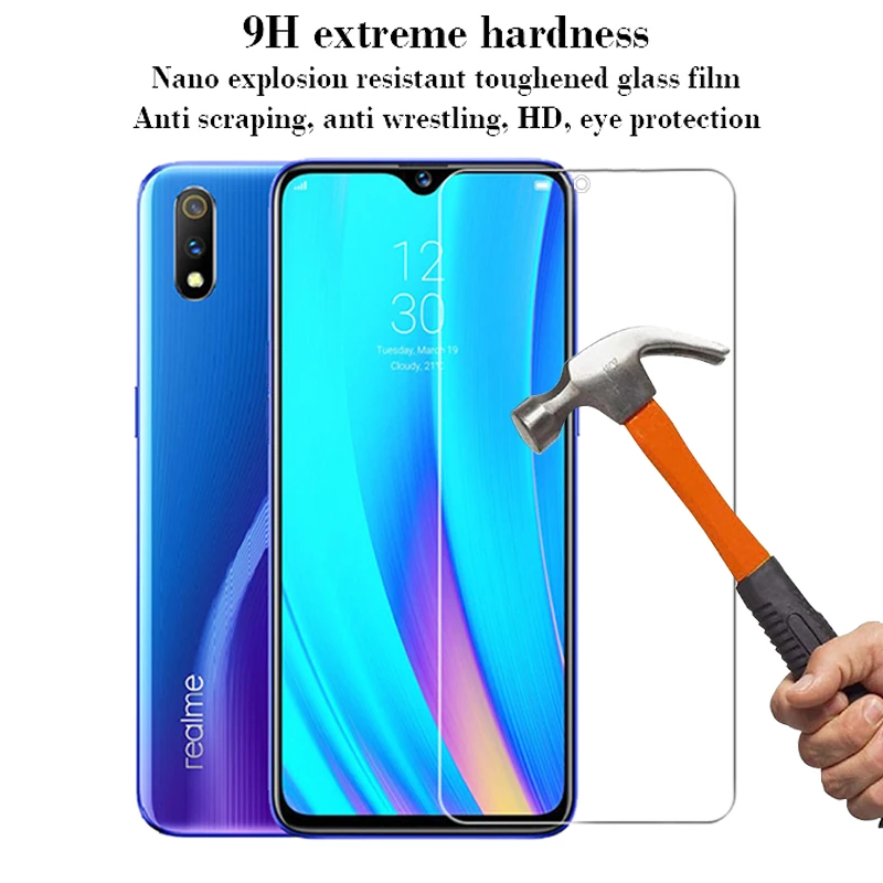 Закаленное стекло для Oppo Reno A9 2020 A1k 6 4 2 Reno2 F Z A5 A3 2010 R9s Plus Противоударная Защитная