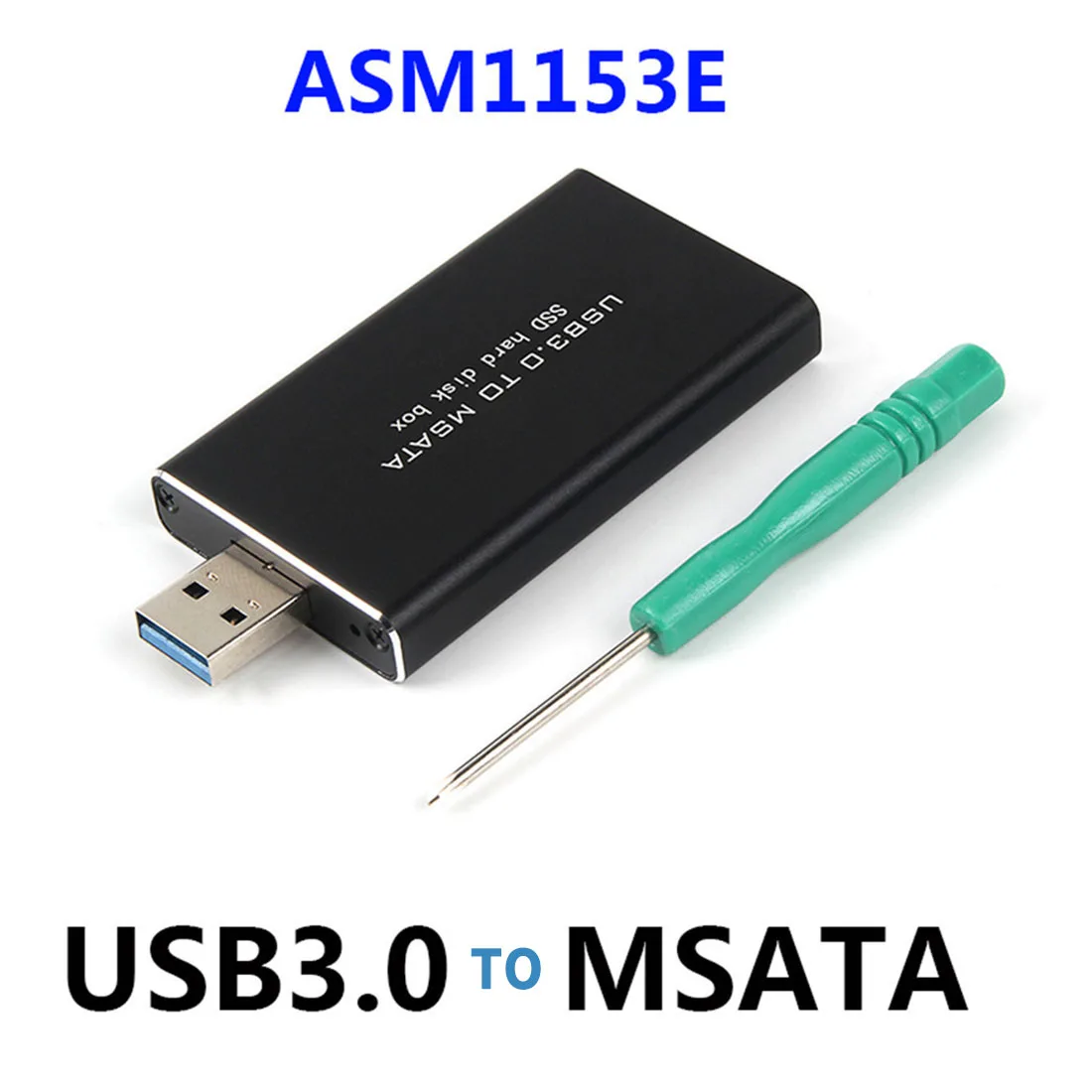 

XT-XINTE Usb3.0 To Msata Mini-Sata 30Mm x 50Mm Full Size SSD Portable Hard Disk Driver External Enclosure support UASP TRIM