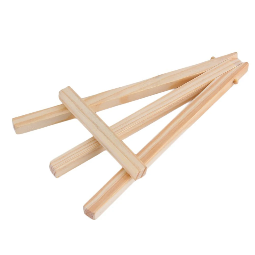 

Natural Wood Mini Easel Frame Tripod Display Meeting Wedding Table Number Name Card Stand Display Holder Children Painting Craft