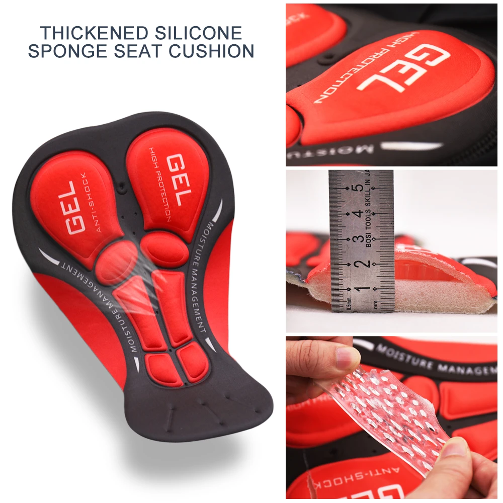 

LIXADA Running Cycling Cloth Set Cycling Shirt Shorts Bicycle Short Sleeve Set with Cushion Protection Sport Jacket Short Sleeve