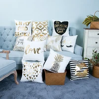 45x45cm love letter cushion cover cotton linen sofa pillow cover case seat car throw pillowcase christmas decorative home decor